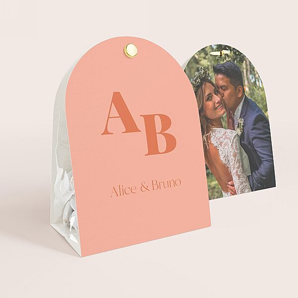 ava Afgerond snoepzakje color blocking met foto