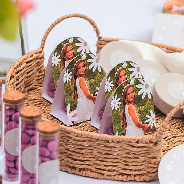 Ava Afgerond Snoepzakje Met Madeliefjes En Foto