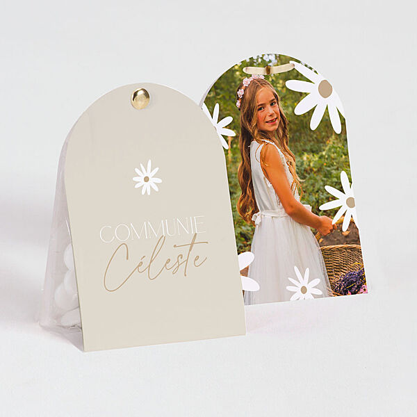 ava Afgerond snoepzakje met madeliefjes en foto