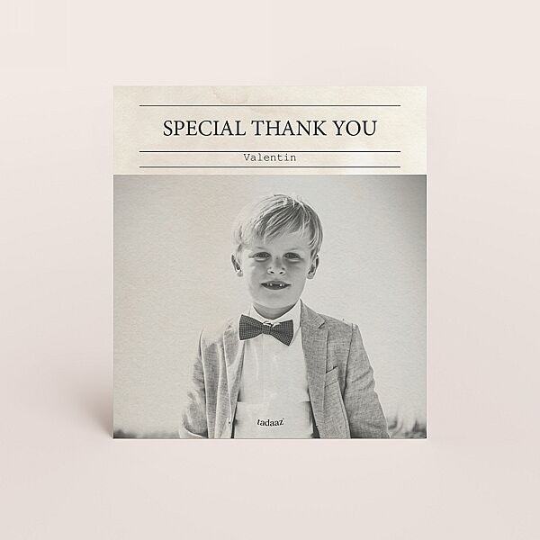 Ava Bedankkaartje Communie Krant