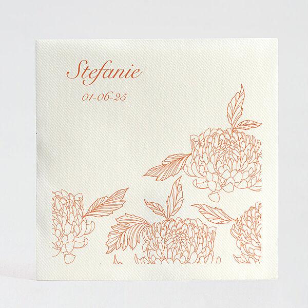 ava Bedrukte servetten Apricot Crush