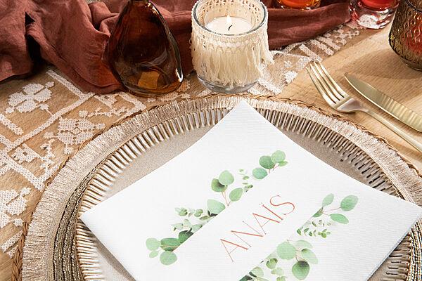 Ava Bedrukte Servetten Eucalyptustakken 9 Stuks