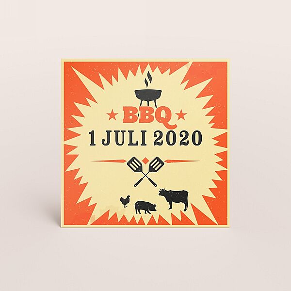 ava Beestige BBQ uitnodiging