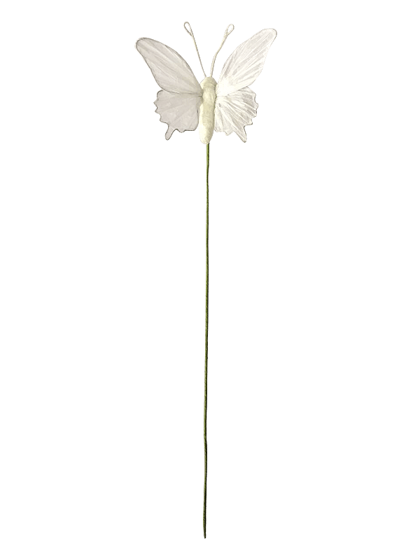 ava Bijsteker Vlinder Wit Papier 12x3 5x35cm