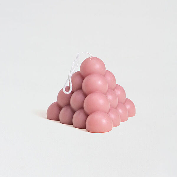 ava Blush pink piramide kaarsje