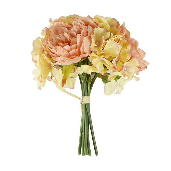 ava Boeket Hydrangeas En Pioenen Perzik 27cm