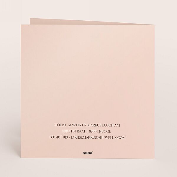 Ava Boho Trouwkaart Met Namen In Folie