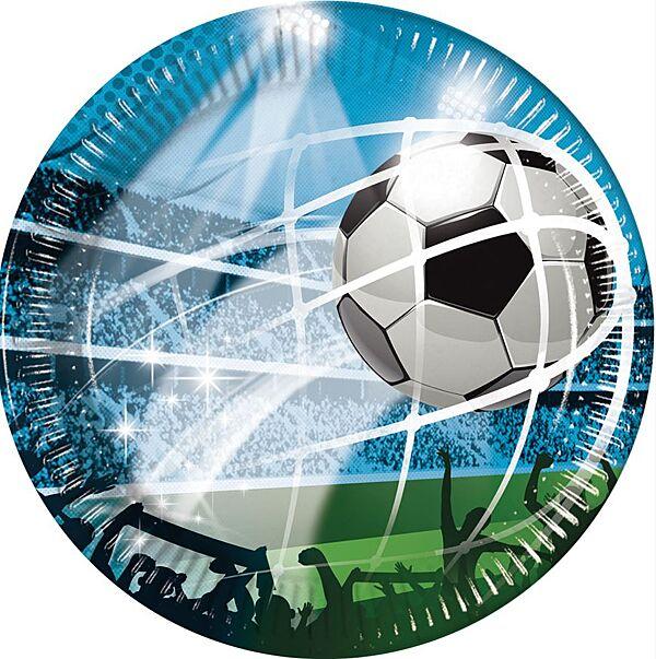 ava Borden Karton Ø 23cm Soccer Fans 8 Stuks