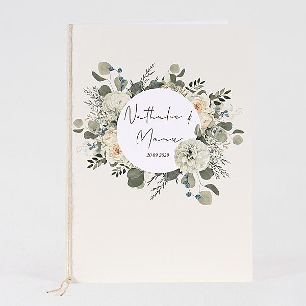 ava Ceremonieboekje met bloemenkrans