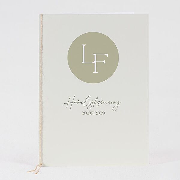 ava Ceremonieboekje met initialen