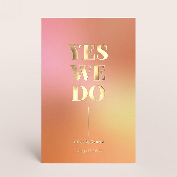 ava Color blocking save the datekaart met folie