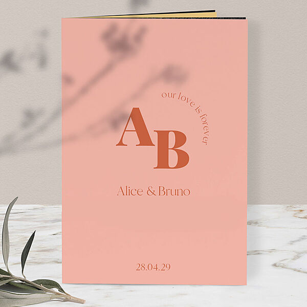 ava Color blocking trouwkaart poster