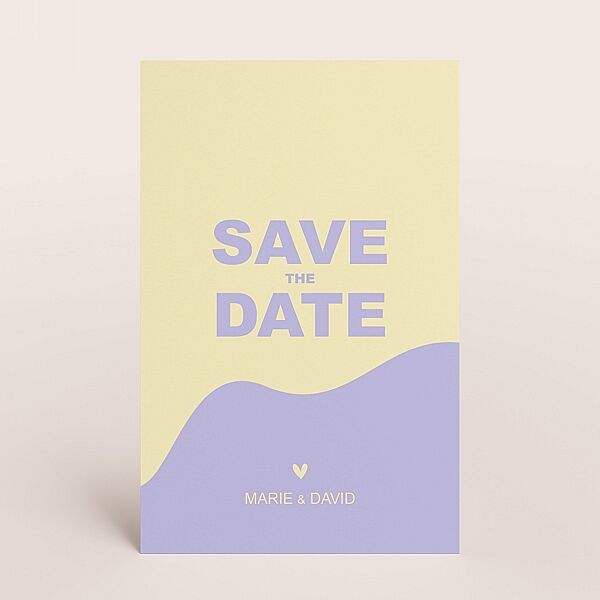 ava Colorblocking save the date kaart