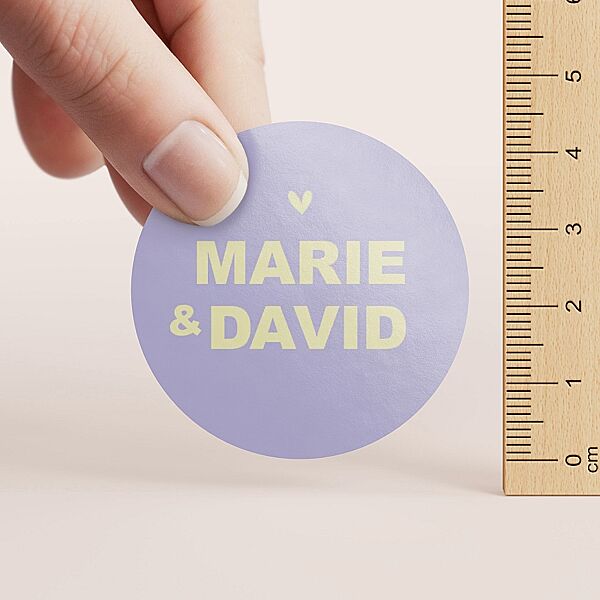 Ava Colorblocking Sticker Met Namen (4 4cm)