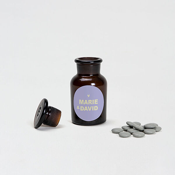 Ava Colorblocking Sticker Met Namen (4 4cm)