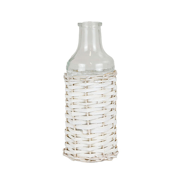 ava Flesvaasje Mand Mini Wit H 19cm Ø 3cm