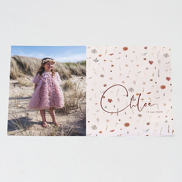 Ava Fleurige Placemat Met Droogbloemen En Foto