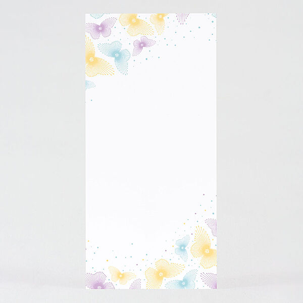 Ava Foto Bedankkaart Floral Pastel