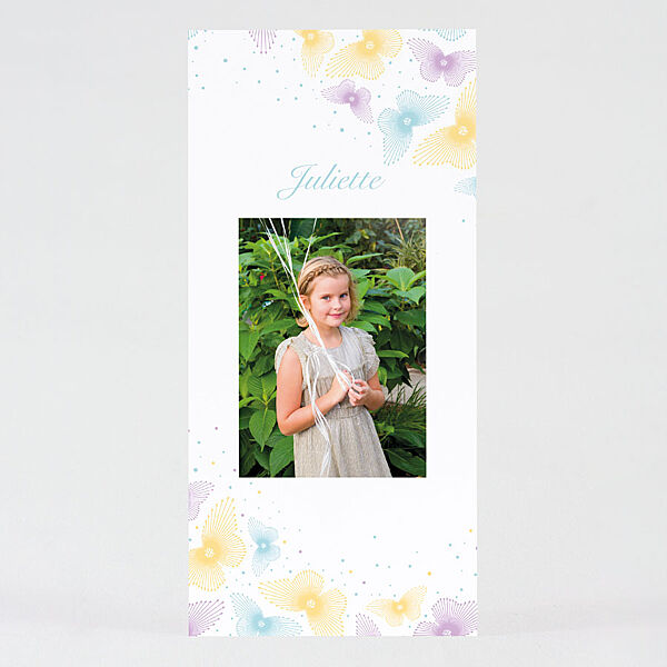 ava Foto bedankkaart Floral Pastel