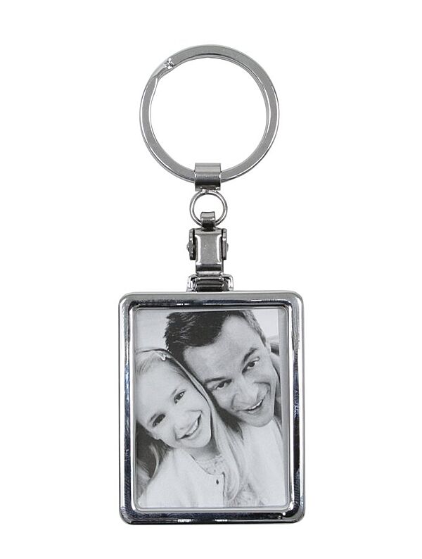 ava Foto Sleutelhanger Zilver 3 5x4 5cm