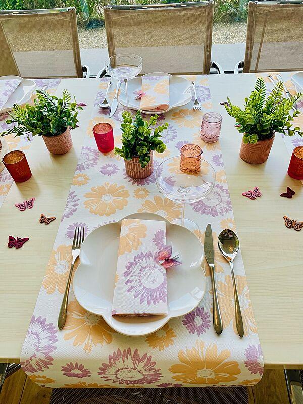 Ava GALA Servetten Fiori Lila 40x40cm 25 Stuks