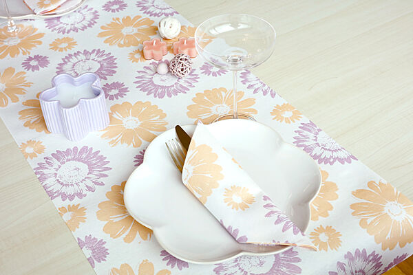 Ava GALA Tafelloper Fiori Lila 40cm X 6m