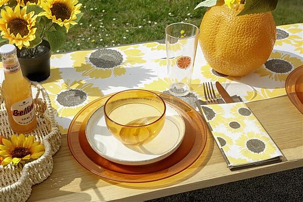 Ava GALA Tafelloper Mellow Yellow 40cm X 6m