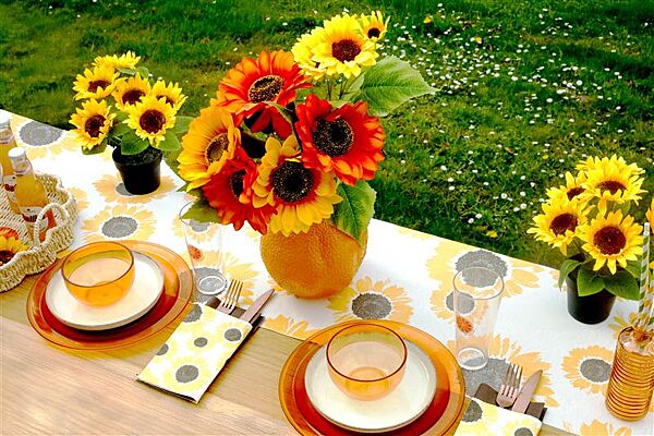 Ava GALA Tafelloper Mellow Yellow 40cm X 6m