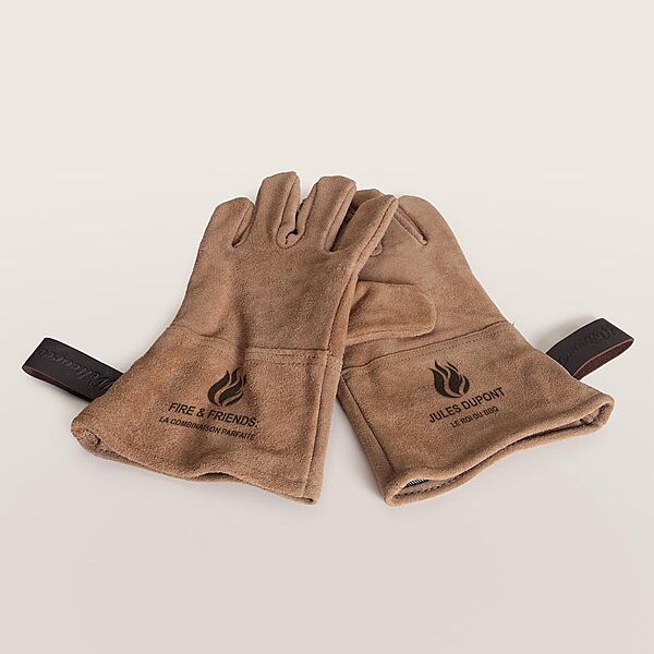 ava Gant pour barbecue en cuir anti chaleur