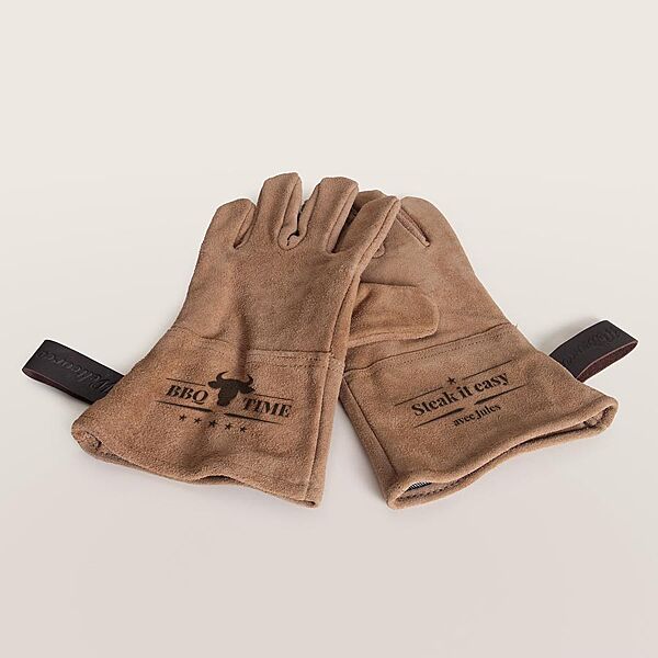 ava Gant pour barbecue en cuir chef cuisto