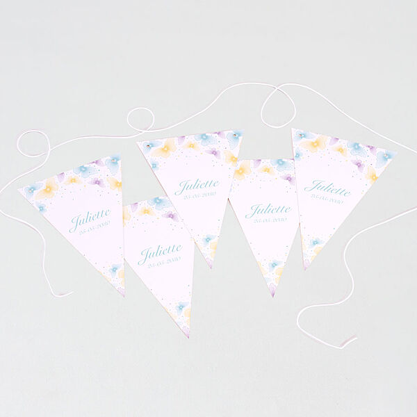 Ava Guirlande Communion Floral Pastel