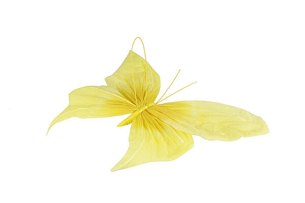 Ava Hangdeco Vlinder Geel Papier 49x42x3cm