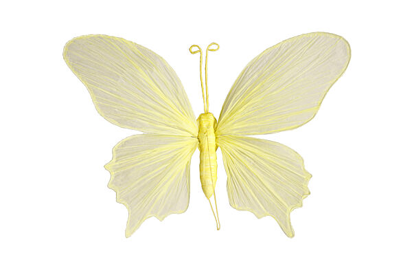 ava Hanger Vlinder Geel Papier 31x21x5cm