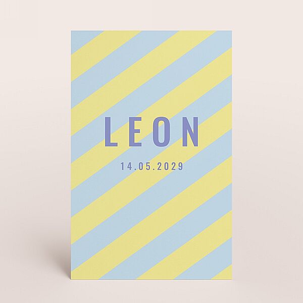 ava Hippe communie uitnodiging met streepjes