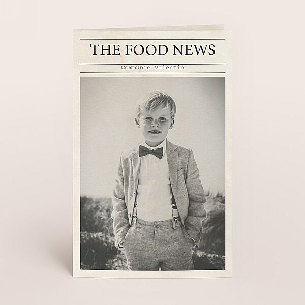 ava Hippe menukaart in krantlook