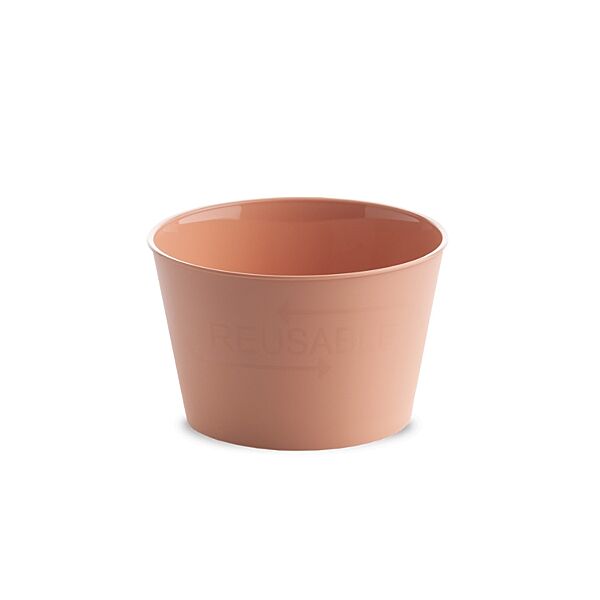 ava IJspotje Herbruikbaar PP Perzik 400ml 4 Stuks