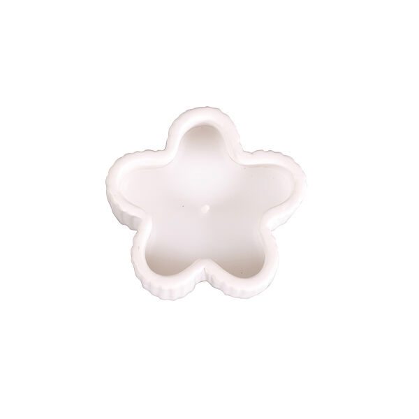 Ava Kaars In Pot Bloem Wit H 5cm Ø 7 7cm 7 5u