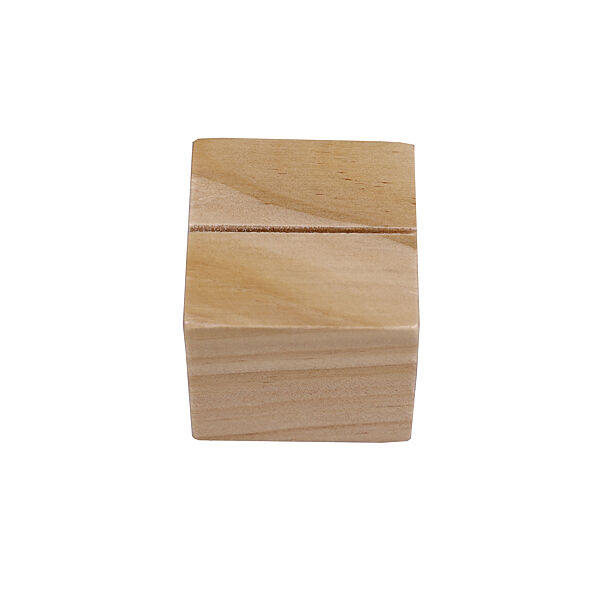 Ava Kaarthouder Hout 4x4x4cm