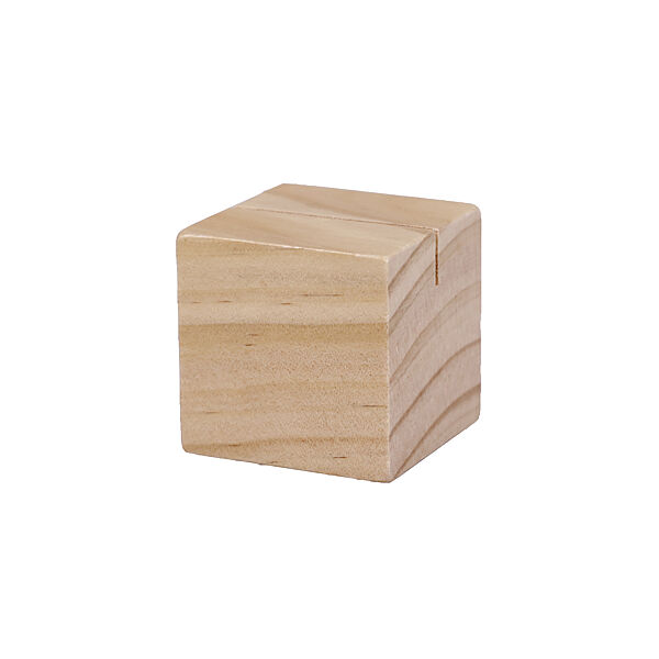 ava Kaarthouder Hout 4x4x4cm