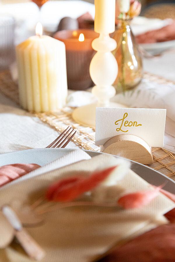 Ava Kaarthouder Hout 6x3x3cm