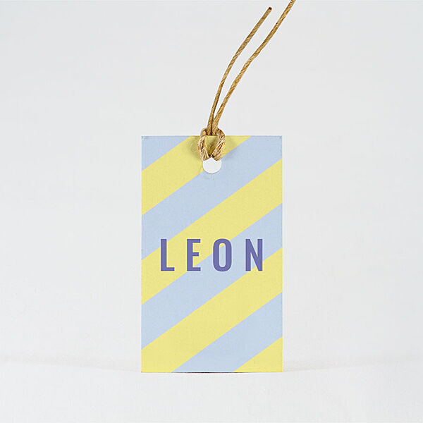 Ava Kleurrijk Label Met Naam En Strepen