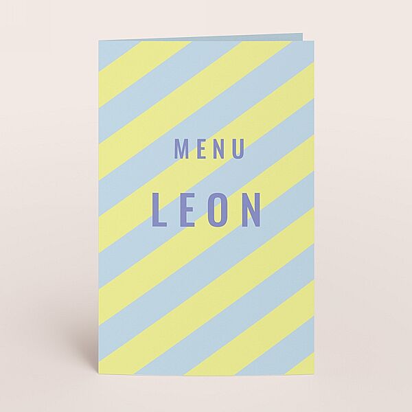 ava Kleurrijke menukaart met strepen