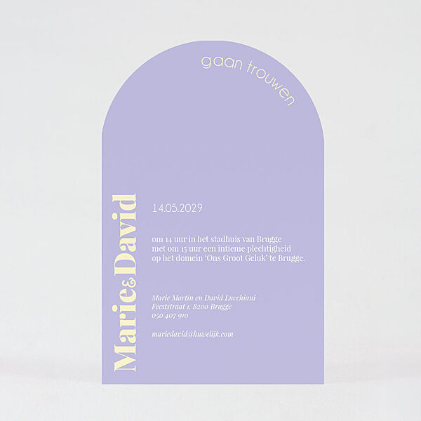 Ava Kleurrijke Stapelkaart Bruiloft