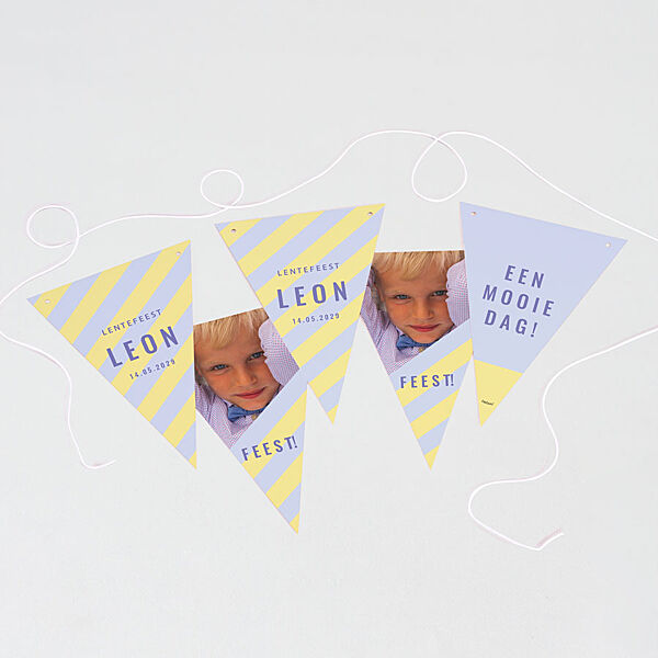 Ava Kleurrijke Vlaggenlijn Met Foto's En Streepjes