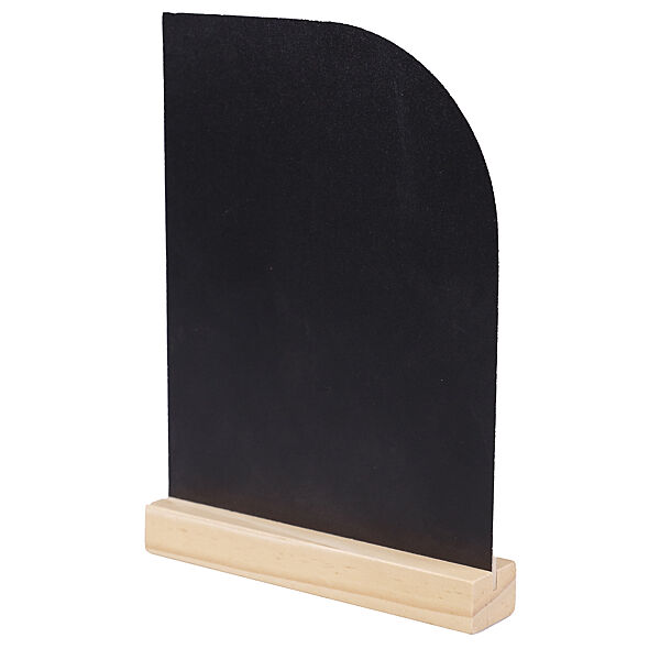 ava Krijtbord Op Houten Voet Naturel 15x21x3cm