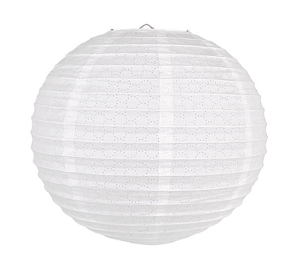 ava Lampion Wit Ø 30cm Met Patroon - Papier