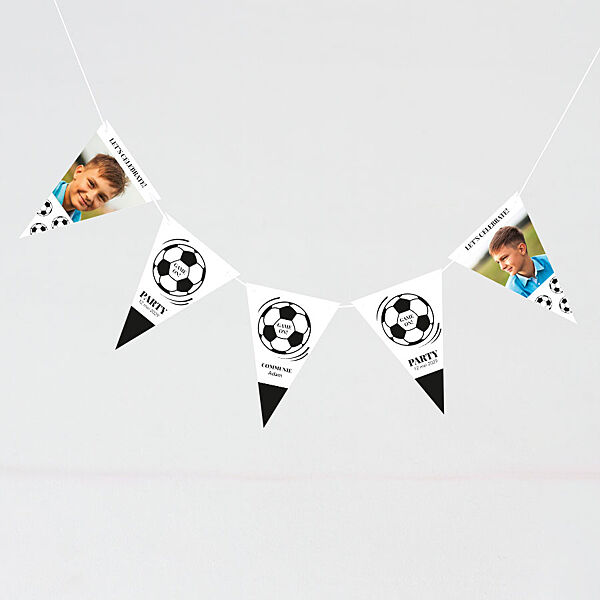 ava Leuke voetbal vlaggenlijn met naam en foto