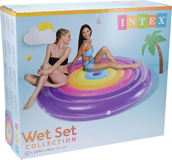 Ava Luchtmatras Eiland Regenboog Ø 206cm