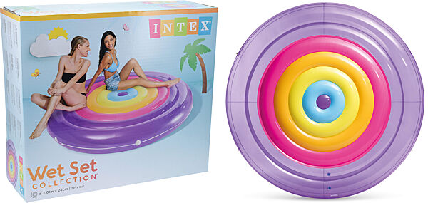 Ava Luchtmatras Eiland Regenboog Ø 206cm