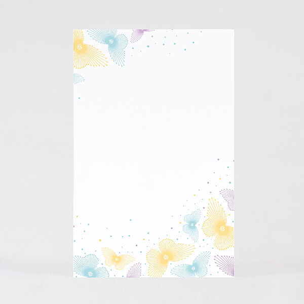 Ava Menukaart Floral Pastel